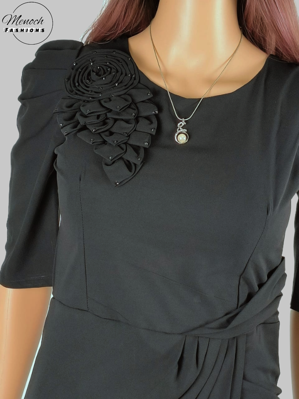 Front Short Back Long Teal Color Semi Gown - Image 11