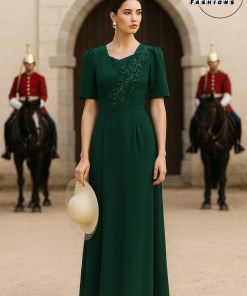 Green Gown with Sequins Creeper