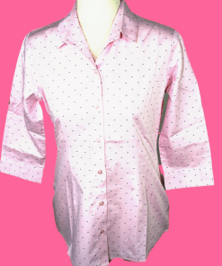 Pink Printed Shirt with Half Sleeves