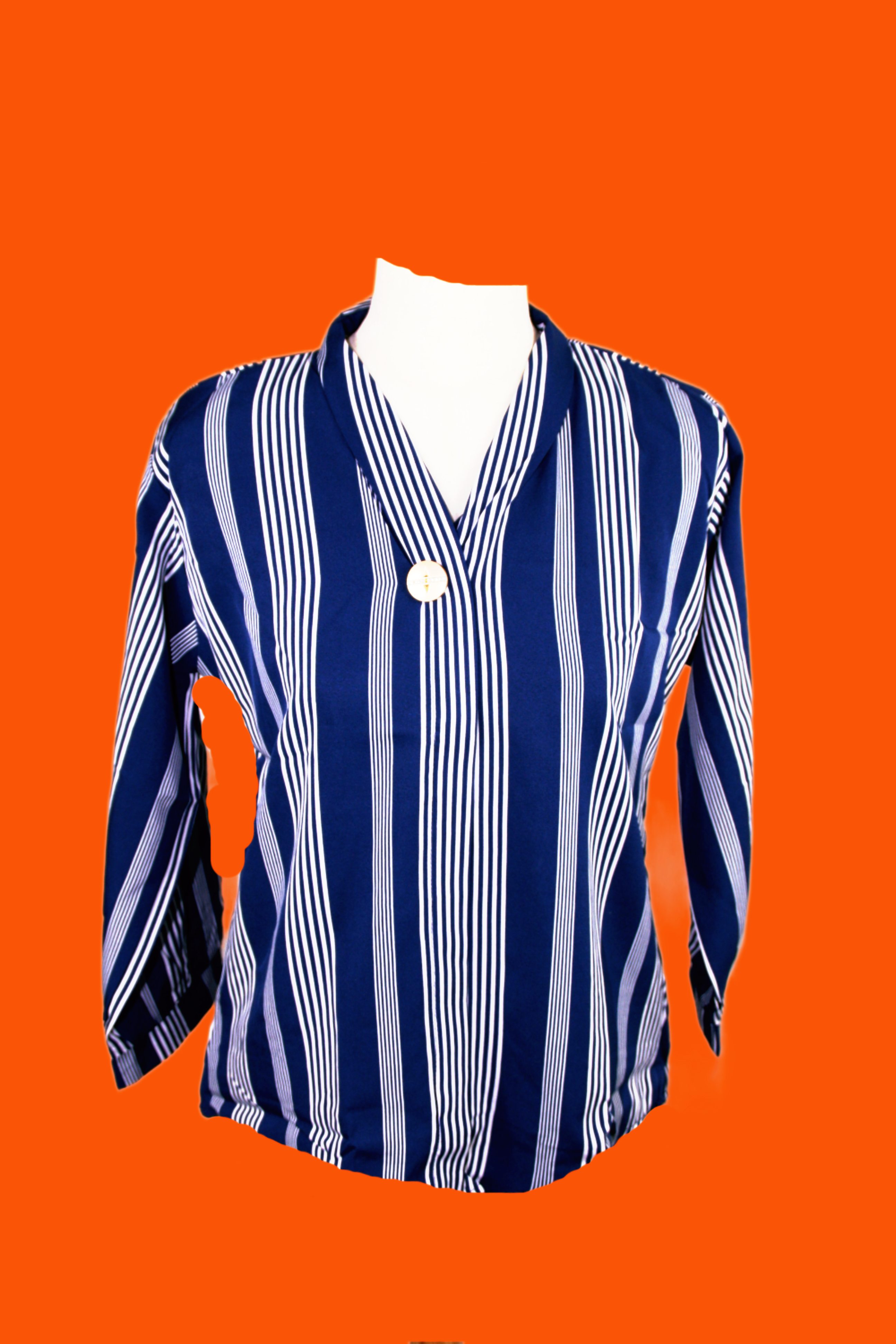 Blue and White Stripped Top