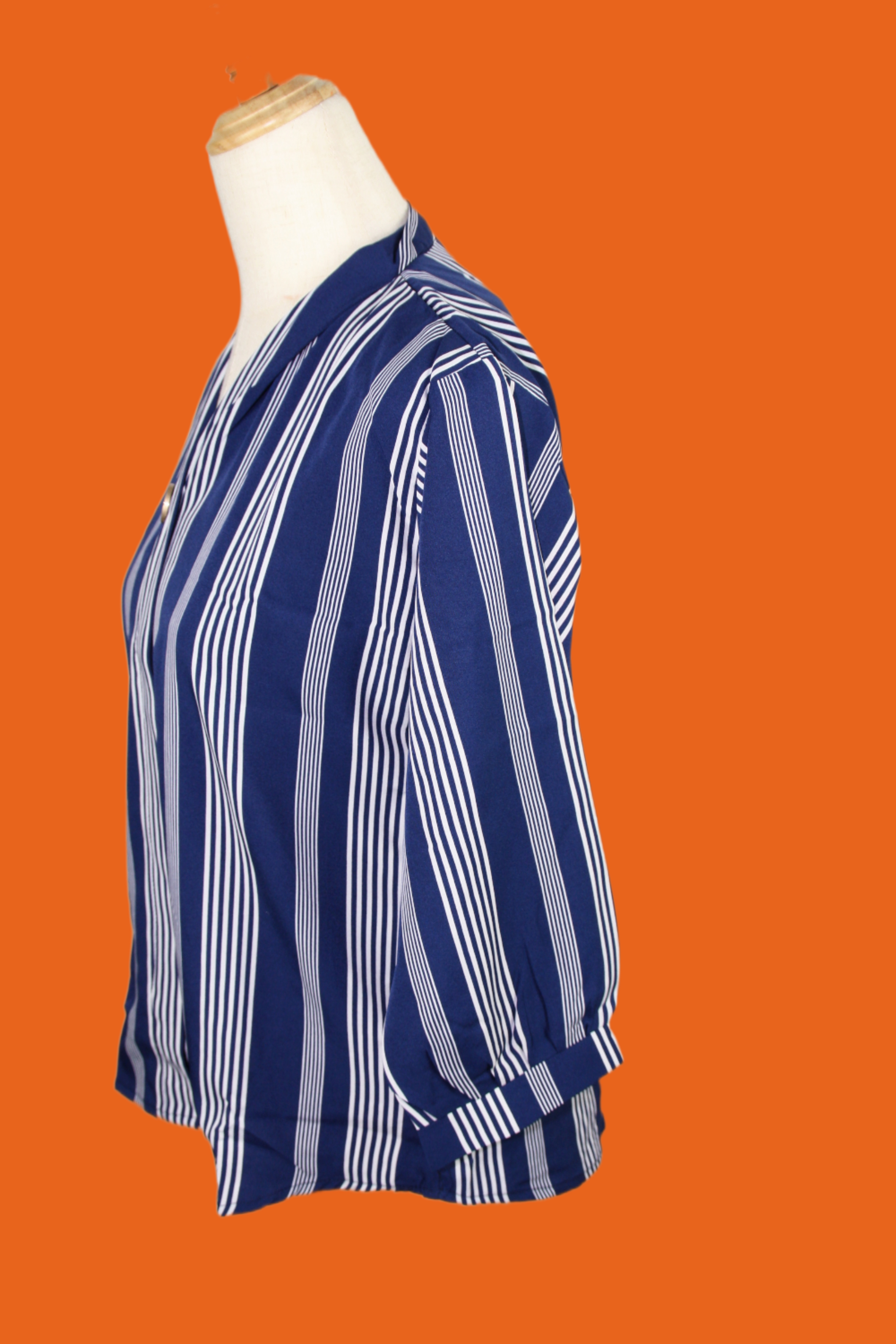 Blue and White Stripped Top - Image 3