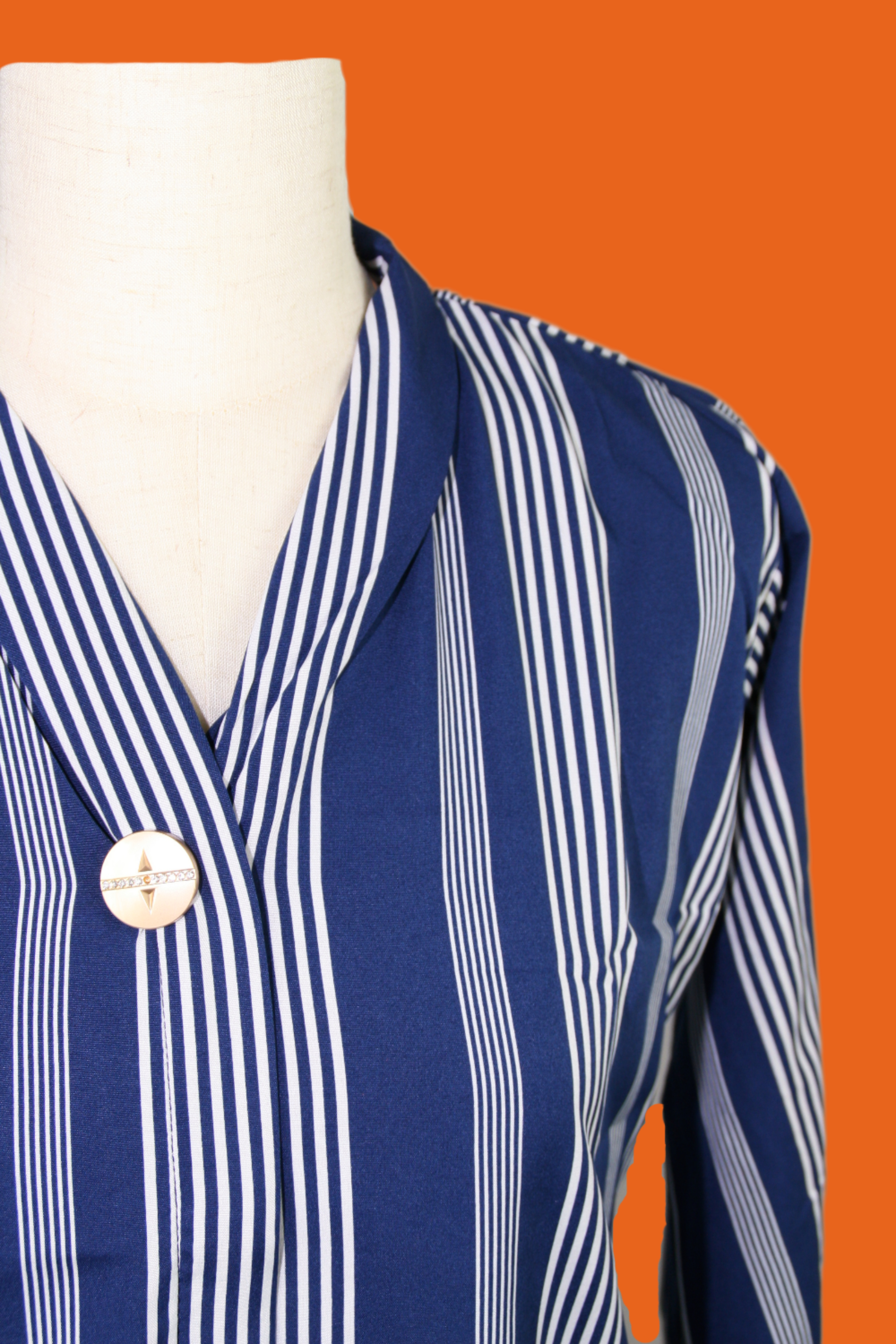 Blue and White Stripped Top - Image 2