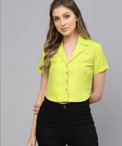 Lemon Green Crop Top