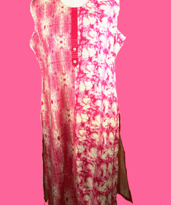 Pink Printed Cotton Kurti