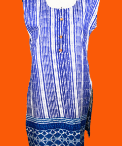 Blue Printed Cotton Kurti